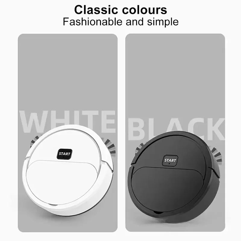 Portable Home Mini Automatic Floor Robot Vacuum Cleaner USB Rechargeable Wet and Dry 3-in-1 Home Sweeper